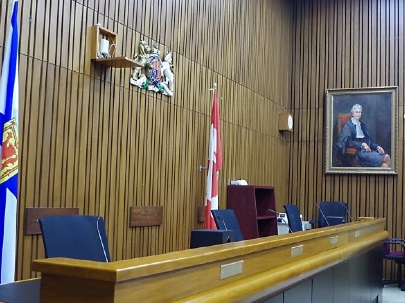 The Judge's Bench in the Nova Scotia Court of Appeal.