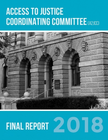 Cover Page of the Access to Justice Coordinating Committee Final Report