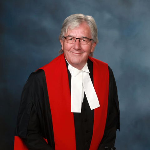 A portrait of Justice Kevin Coady.