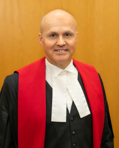 A portrait of the Honourable Pierre Muise, Justice of the Supreme Court of Nova Scotia