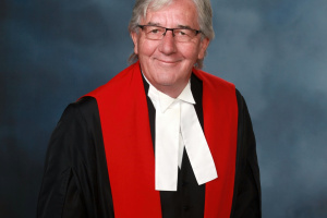 A portrait of Justice Kevin Coady.